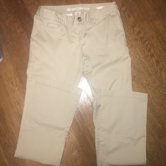 low rise khaki pants