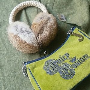 Scoop NYC REAL Rabbit Fur Earmuffs