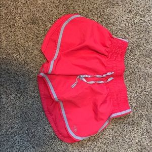 Coral running shorts