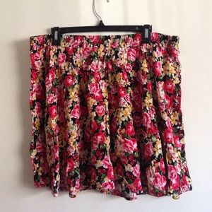 Floral skater skirt