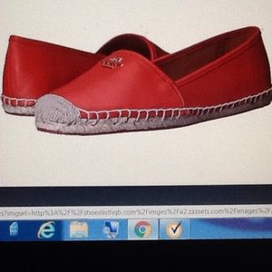 COACH RHODELLE  Red Espadrilles New