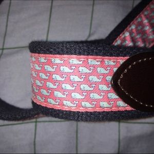 Vineyard Vines Whale Canvas Club Belt Size 34