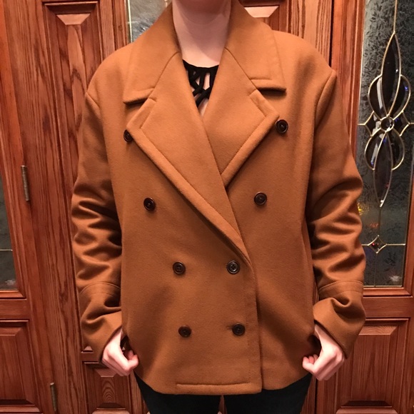 J. Crew Melton Wool Tan Coat