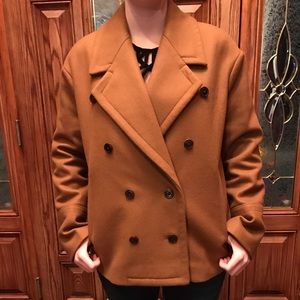 J. Crew Melton Wool Tan Coat