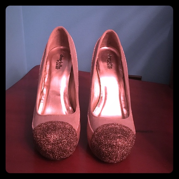 Charlotte Roos women's size 7 glittery high heels