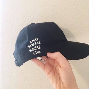 NWT Anti Social Social Club "Weird Cap" Black Hat