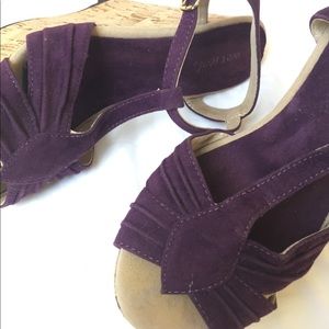 T-Strap Wedge Sandals