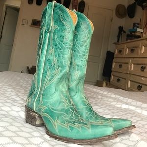 Teal Cowboy Boots