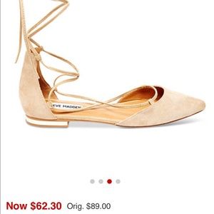 Steve Madden Nude Lace Up Sandals