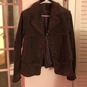 Brown suede jacket