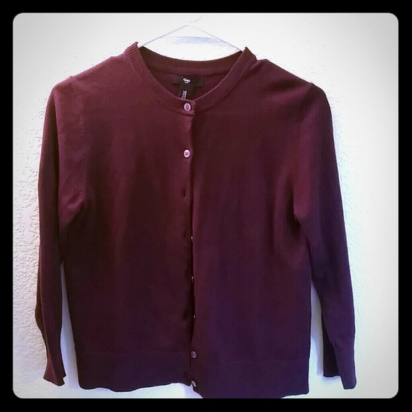 Deep purple cardigan