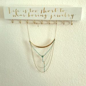 Turquoise and gold necklace✨