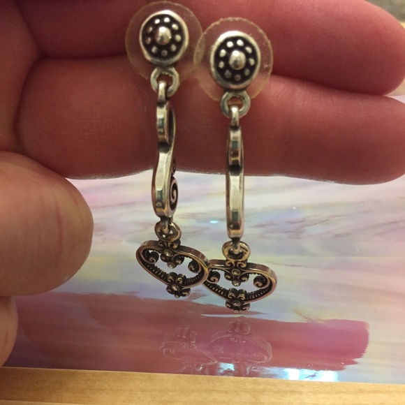 Brighton silver bracelet and matching earrings. - Picture 3 of 4