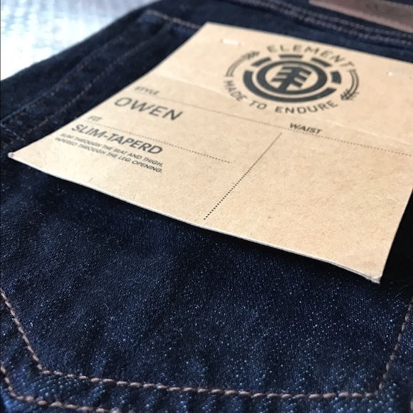 Element slim tapered jeans (dark blue)