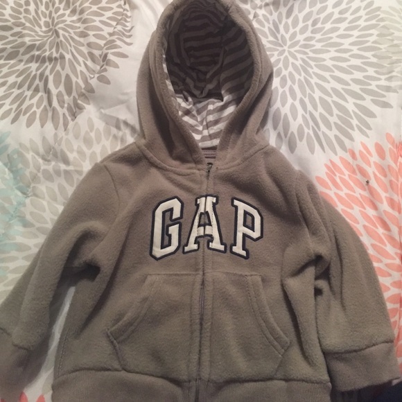 Baby gap fleece zip up jkt 6-12 months