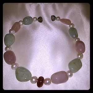 Ruby and Rose Quartz Necklace