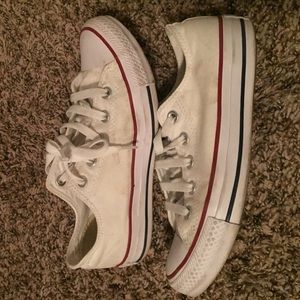 White women's converse sneakers