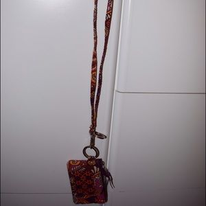 Vera Bradley ID Card Holder and Lanyard