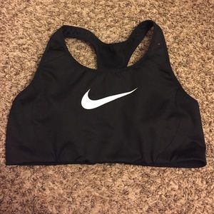 Black Nike sports bra