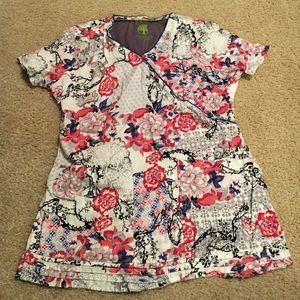 Healing hands scrub top