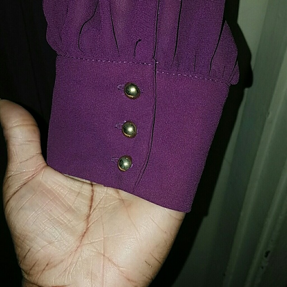 Plum Chiffon Maxi - Picture 3 of 3