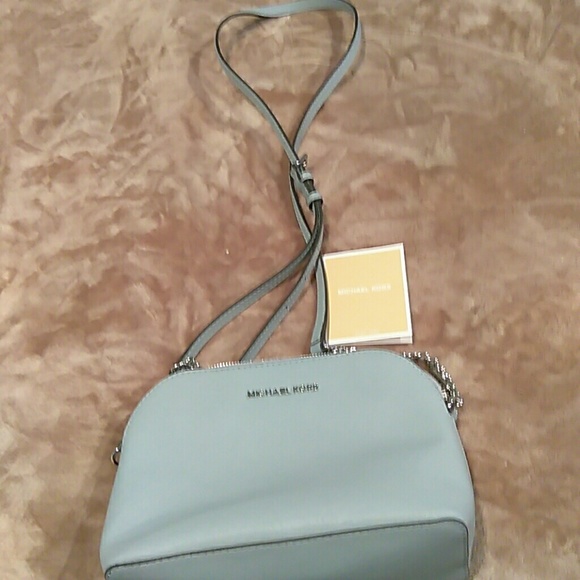 Michael Kors Handbags - Posh Michael kors Cindy dome dusty blue