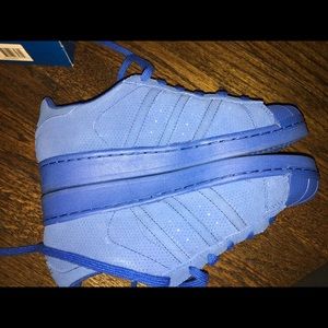 Adidas Superstar Originals - Blue KIDS SIZE 7