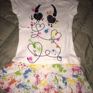 JUSTICE FOR GIRLS 2-piece skirt/shirt