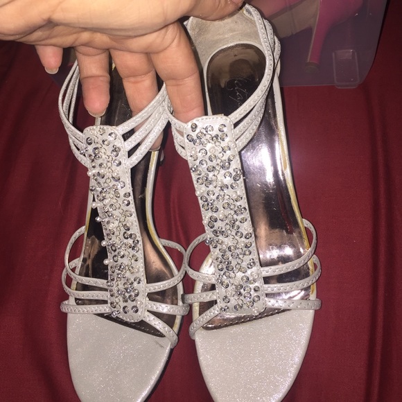 Metaphor pearl jeweled heels