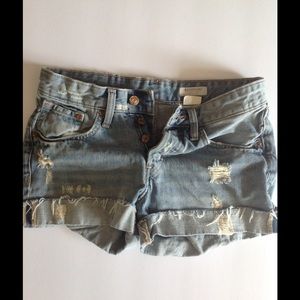 Denim shorts