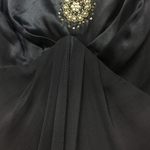 Blue Beaded Evening Gown - Picture 3 of 4