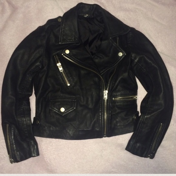 Topshop real Leather jacket