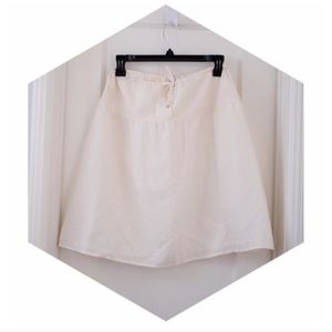 White Silk Skirt