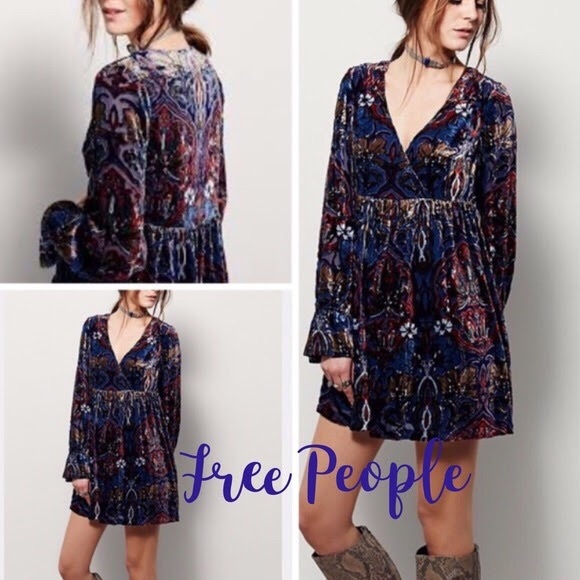 Brand NEW Free People Velvet Dress