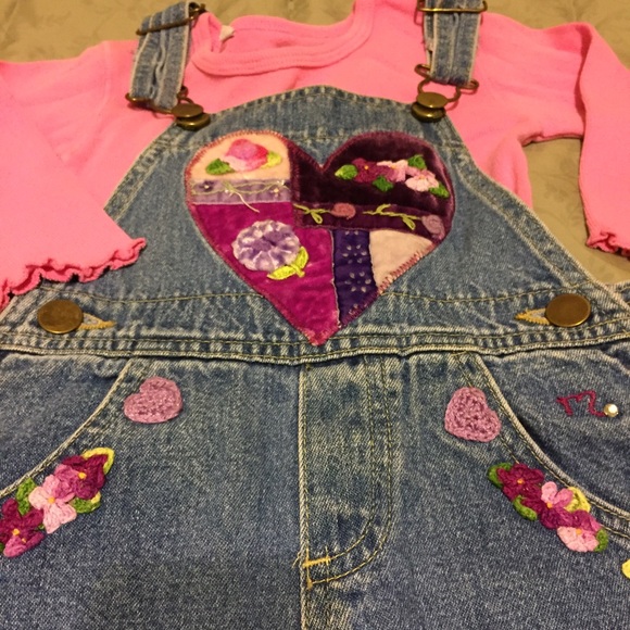 MARSHA-Sweet 2 piece overalls and shirt