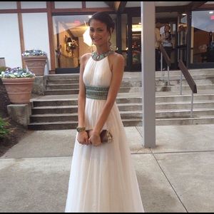 White Sherri Hill Prom Dress