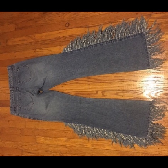 DKNY Fringe Jeans