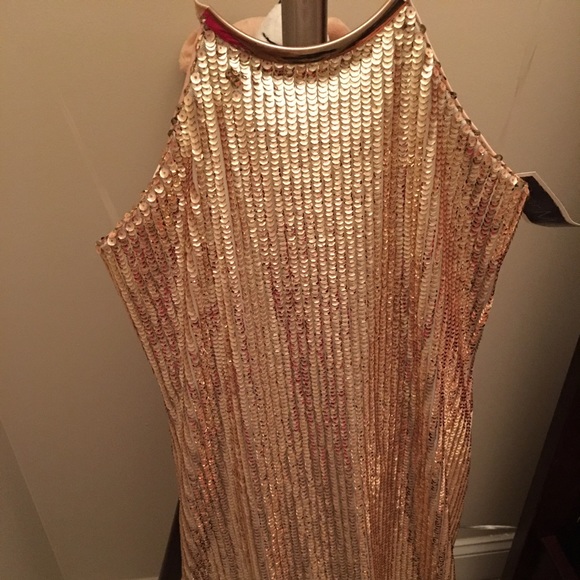 Sequence Gold Dress