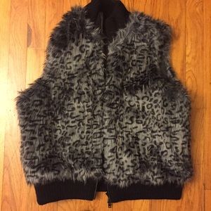 Faux Cheetah Vest