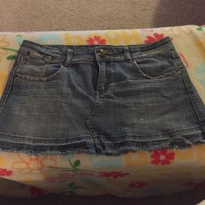 Mini denim skirt🔥