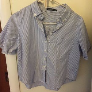 Brandy Melville Blue Collared Shirt