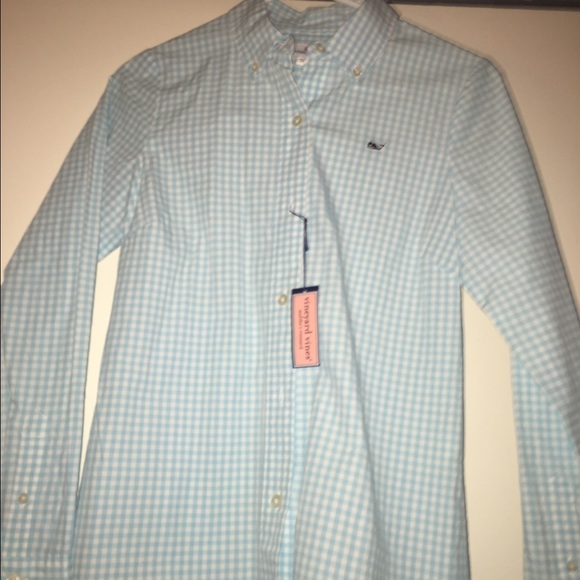 Checkered Vineyard Vines button down