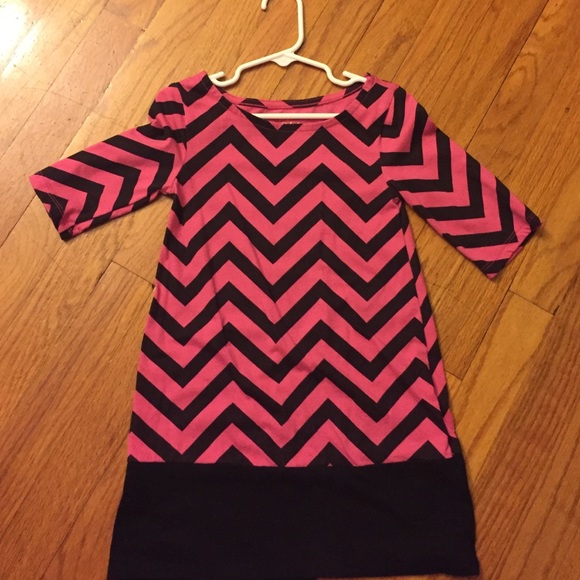 Pink and Black Chevron