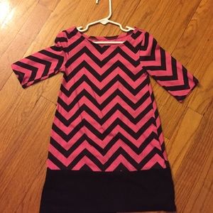 Pink and Black Chevron