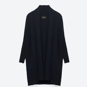 Zara navy blue cardigan