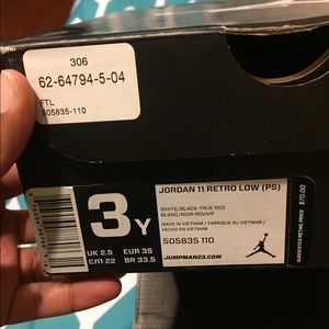 Retro Jordan 11 Low Top