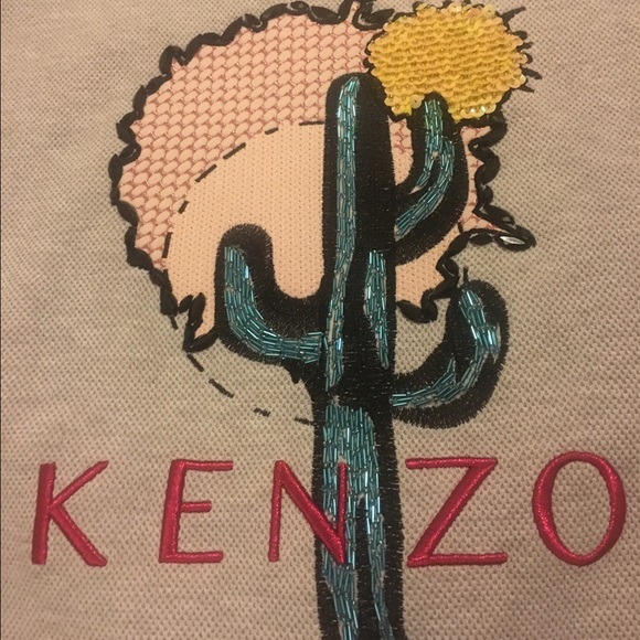 Kenzo Embellished Cotton Pique Sweatshirt - Picture 4 of 5
