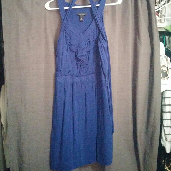 Blue halter dress