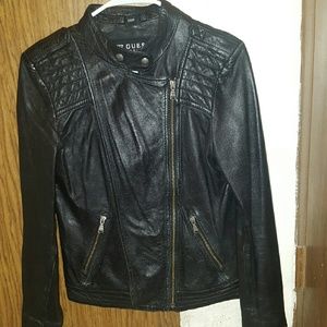❎SOLD ON EBAY❎Guess Genuine Leather Jacket Small