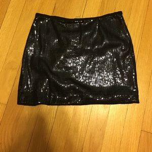 Sequin mini skirt